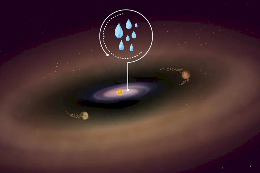 «Джеймс Уэбб» нашел первые свидетельства наличия воды в самой внутренней части новорожденной звездной системы