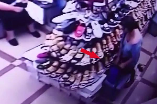 Փնտրվում է կոշիկի խանութից դրամապանակ գողացած կինը
