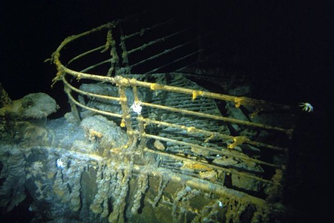 Опубликованы редкие кадры затонувшего «Титаника»