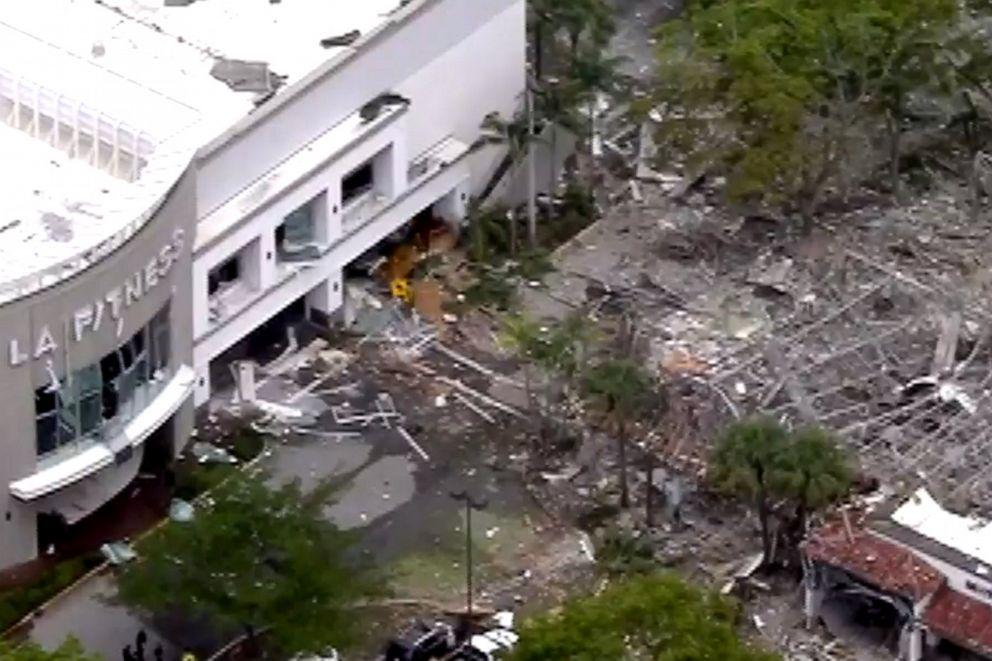Появилось видео с места взрыва ТЦ во Флориде
