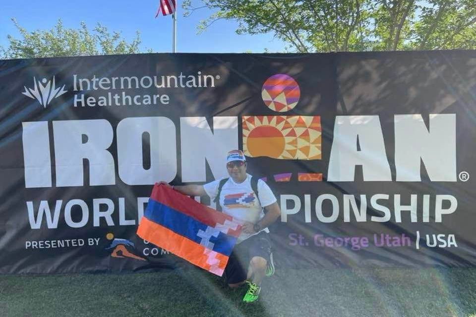 Դատավոր Հարությունյանը Արցախի դրոշը ծածանել է «Ironman»-ի աշխարհի առաջնությանը