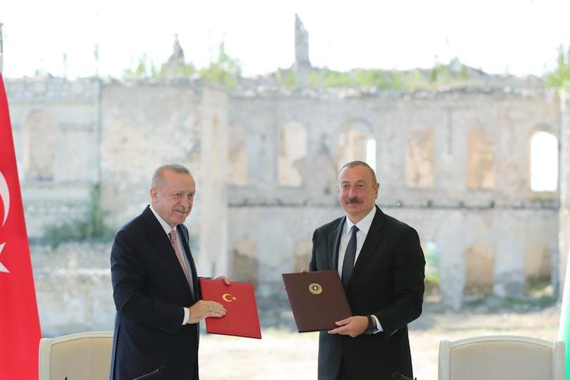 Էրդողանն ու Ալիևը ստորագրել են ռազմական փոխօգնություն և համագործակցություն ենթադրող «Շուշիի հռչակագիր» 