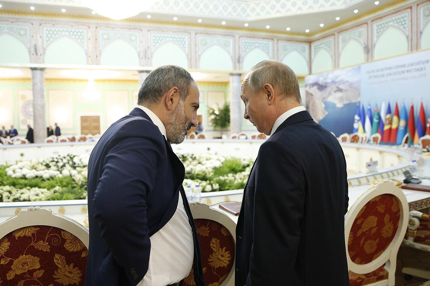 Դուշանբեում Պուտին-Փաշինյան կարճ զրույցում ՌԴ նախագահի՝ Հայաստան այցի մասին չի խոսվել