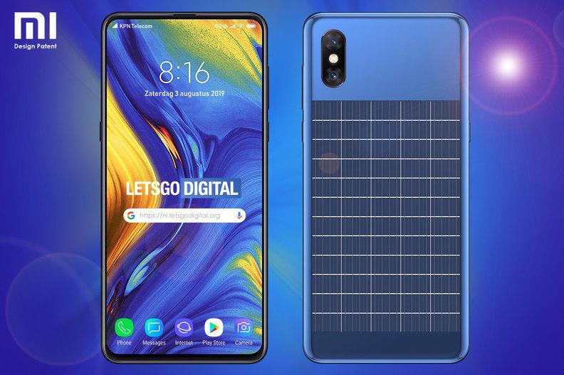 В недавно обнаруженном патенте компании Xiaomi описывается смартфон, оборудованный солнечной панелью