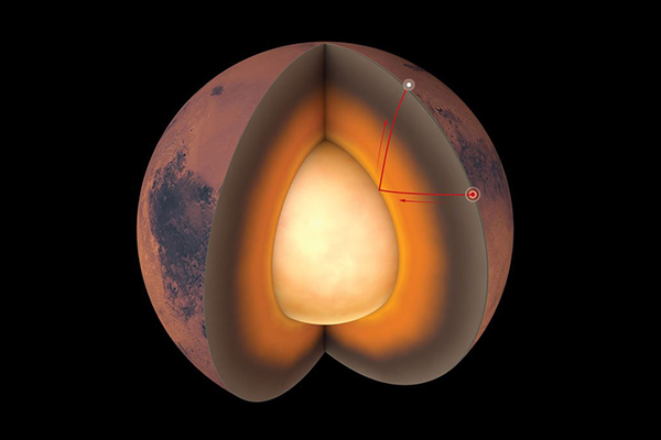 Международная группа ученых создала карту внутреннего строения Марса