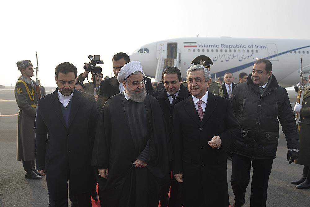 Իրանի նախագահը ժամանեց Հայաստան