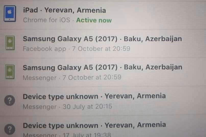 Ադրբեջանցիները տիրանալով հայ գերիների սոցցանցերի օգտահաշիվների գաղտնաբառերին՝ կառավարում են դրանք. ՀՀ ՄԻՊ