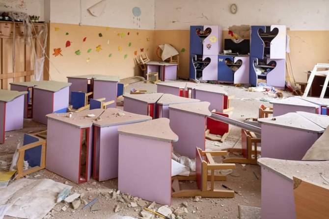 Արցախում ադրբեջանական ագրեսիայի հետևանքով վնասվել է 71 դպրոց, 14 մանկապարտեզ, կրթության իրավունքից զրկվել է 23,978 աշակերտ, 4,036 նախադպրոցական տարիքի երեխա