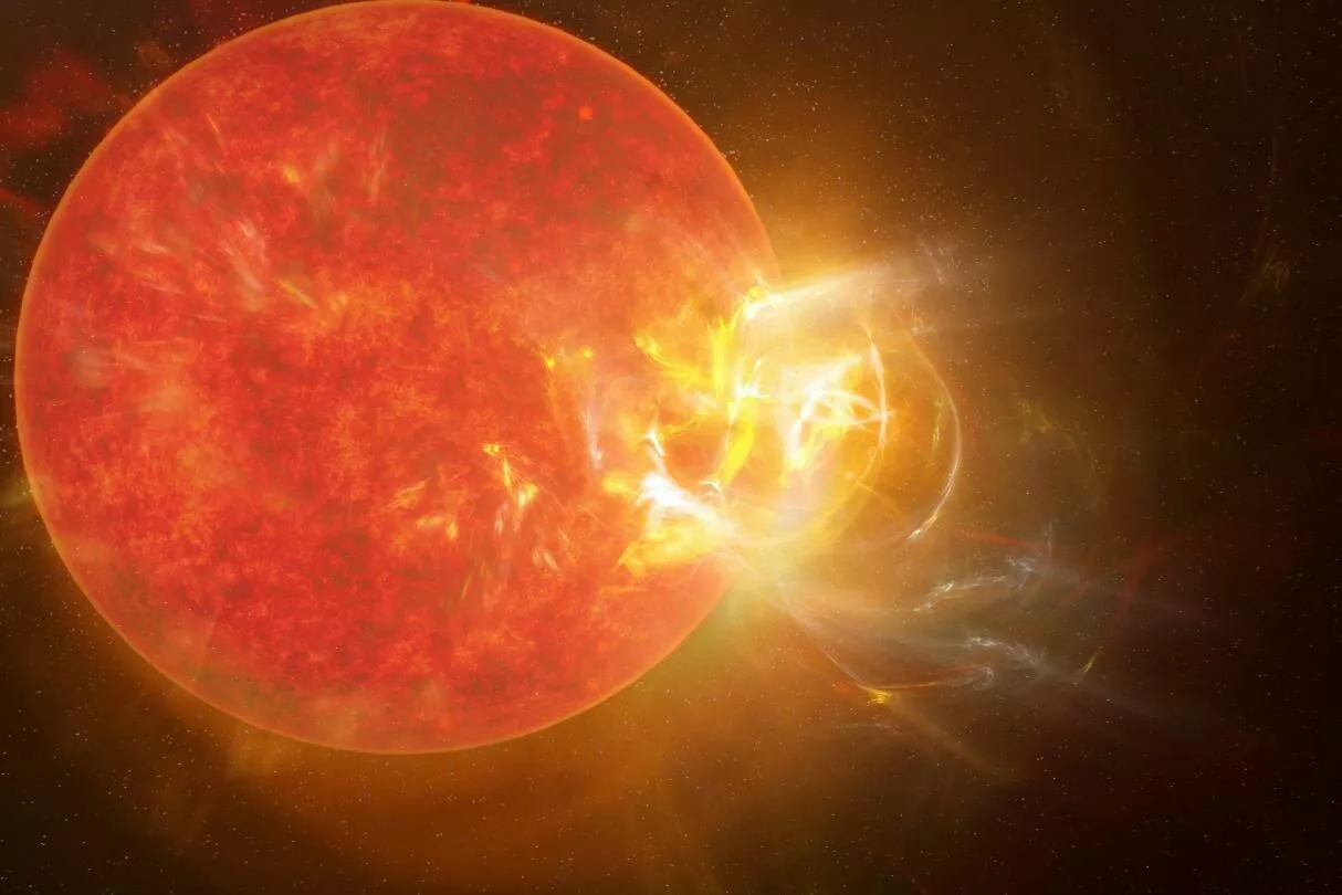 Проводившим уникальный эксперимент астрономам удалось зафиксировать мощнейшую вспышку на самой близкой к Солнцу звезде