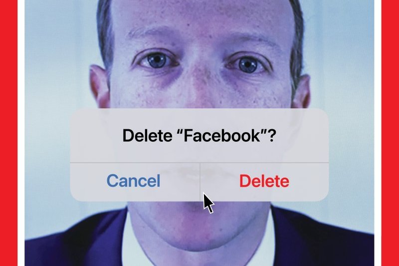 Delete «Facebook»? Журнал Time показал новую обложку с Марком Цукербергом