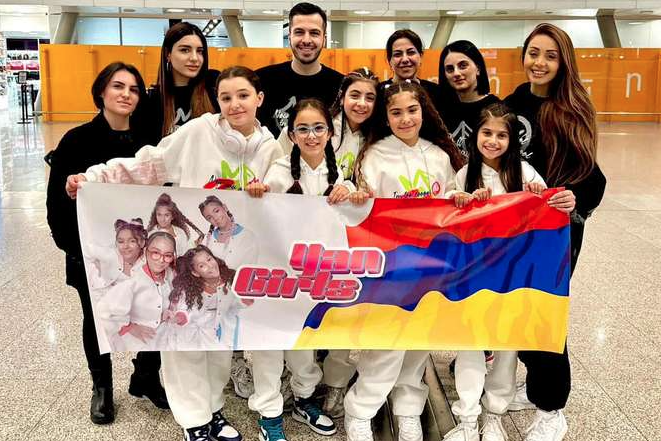 Делегация Армении, представляющая страну на международном песенном конкурсе «Детское Евровидение 2023», отправилась в Ниццу