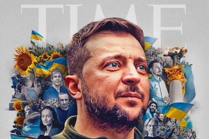 Журнал Time объявил президента Украины Владимира Зеленского и «дух Украины» персоной года 
