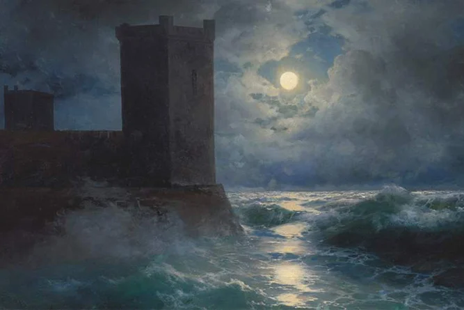 Пейзаж Ивана Айвазовского «Генуэзские башни на Черном море» продан на аукционе Christie's за $1,15 млн