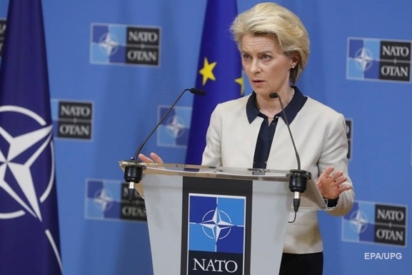 Председатель Еврокомиссии заявила о готовности Евросоюза принять неограниченное количество беженцев из Украины