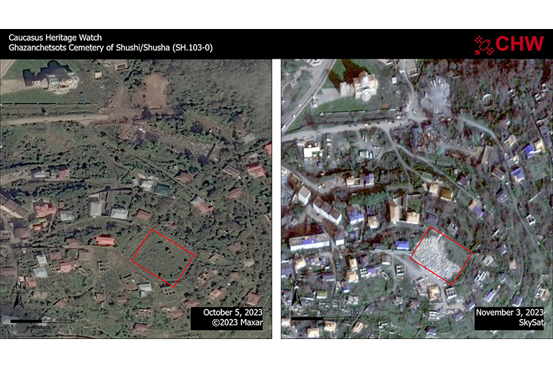 Caucasus Heritage Watch сообщил о вандализме Азербайджана в отношении еще одного армянского кладбища Шуши