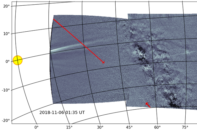 Солнечный зонд NASA получил снимок следов астероида Фаэтон, долгое время ускользавших от ученых