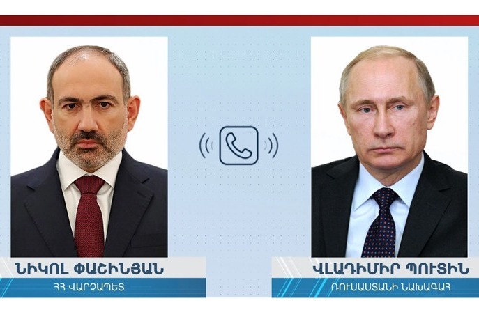 Կայացել է Փաշինյան-Պուտին հեռախոսազրույց, քննարկվել է Ղարաբաղի հարցով եռակողմ հայտարարությունների կատարման ընթացքը