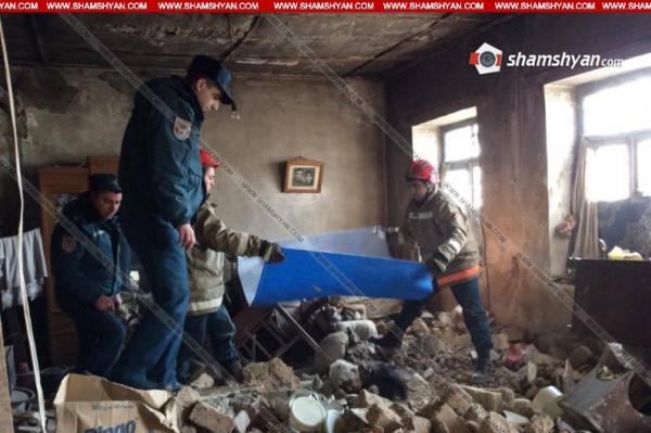 Разрушение в селе Мусалер: спасатели вывели из-под завалов труп женщины