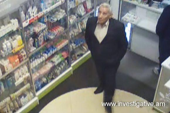 Փնտրվում է դեղատնից գողություն կատարած տղամարդը 