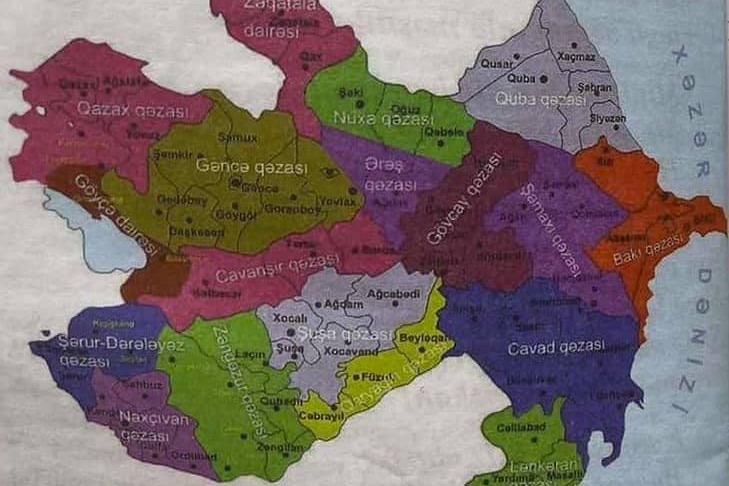 Часть Армении представлена как территория Азербайджана: Татоян опубликовал карты противника