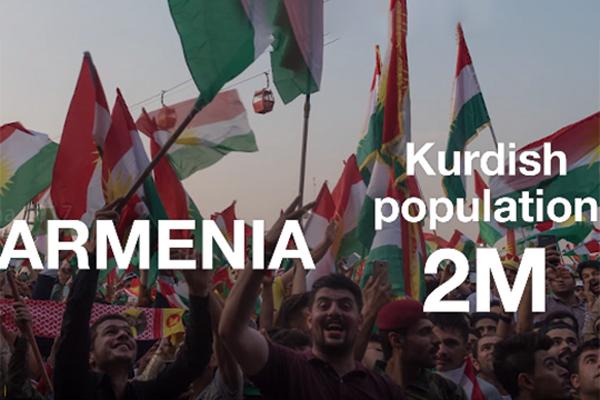 Al Jazeera сообщила, что в Армении проживает два миллиона курдов