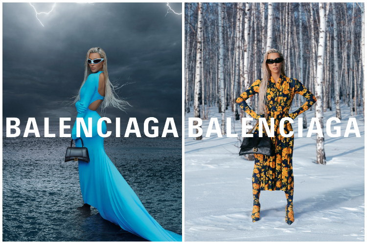 Ким Кардашьян снялась в зимней кампании бренда Balenciaga