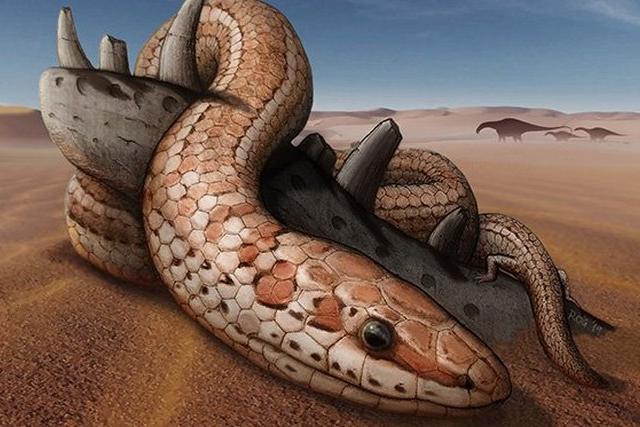 Палеонтологи обнаружели останки древней змеи с задними лапами