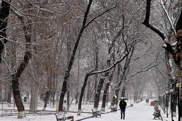 Погода в Армении: снегопад, метель, похолодание 