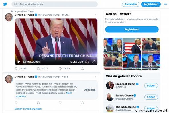 Twitter удалил видео Трампа о смерти Джорджа Флойда: соцсеть объяснила свое решение жалобами на нарушение авторских прав