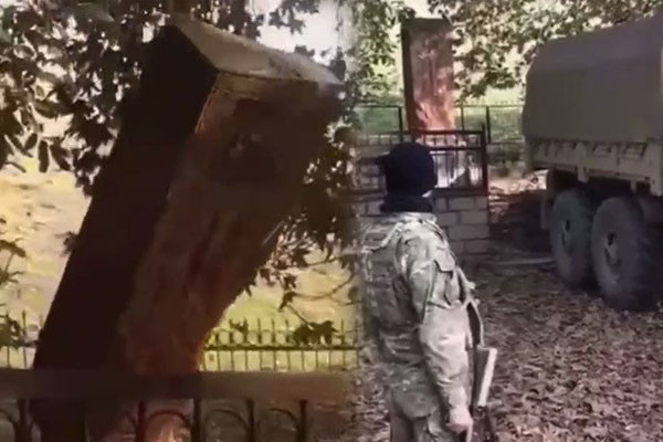 Ադրբեջանցիներն Արցախի տարածքում հերթկան հայկական հուշարձանն են պղծել