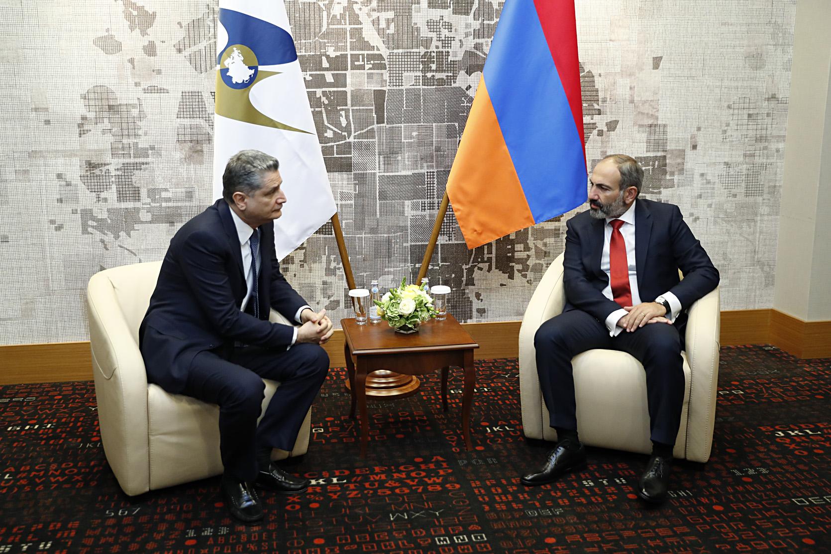 Пашинян и Саркисян обсудили расширение сотрудничества между странами-участниками ЕАЭС