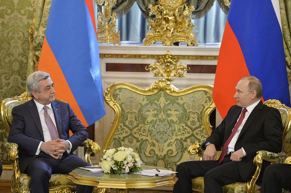 Серж Саргсян и Владимир Путин обсудили процесс урегулирования карабахского вопроса
