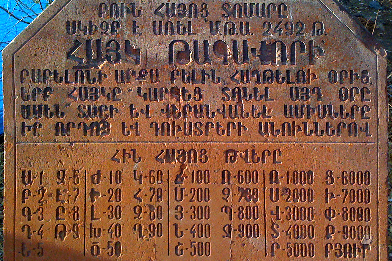 Томар: древний армянский календарь содержал в себе названия всего – часов, дней и месяцев