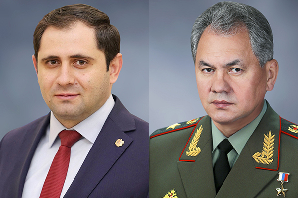 Сергей Шойгу направил поздравительное послание министру обороны Сурену Папикяну