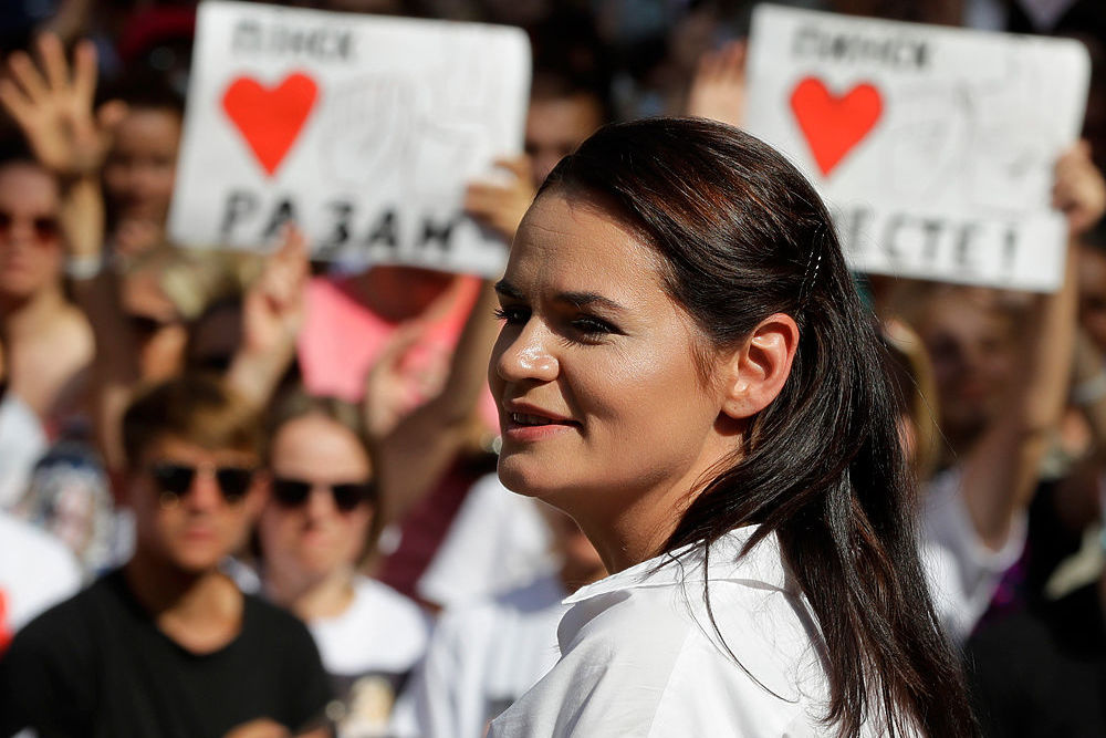 Тихановская объявила мирную революцию в Белоруссии