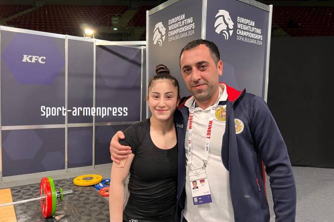 Тяжелоатлетка Александра Григорян стала чемпионом Европы