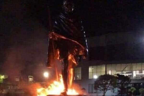 Երևանում պղծել են Գանդիի հուշարձանը․ ԱԳՆ-ն վանդալիզմը  «հայ-հնդկական բարեկամության դեմ սադրանք» է որակում